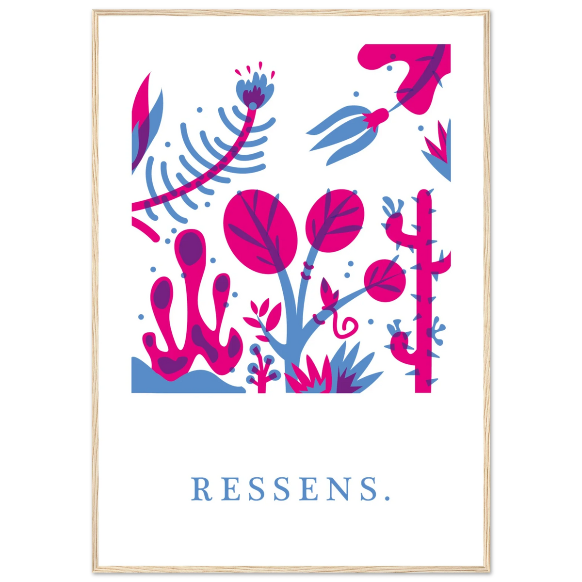 Ressens, papier poché de Julie Parmentier encadré – visuel 2