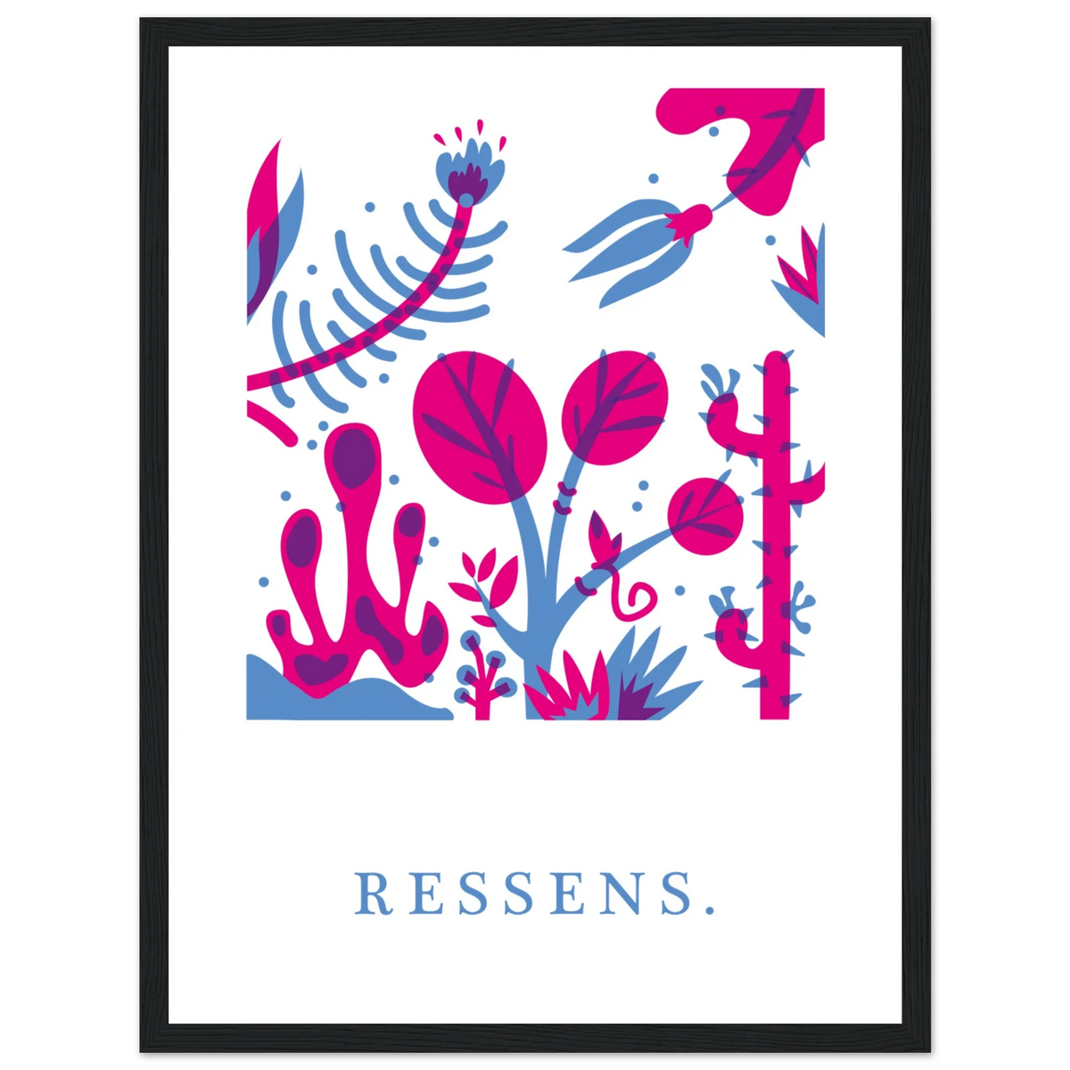 Ressens, papier poché de Julie Parmentier encadré – visuel 3