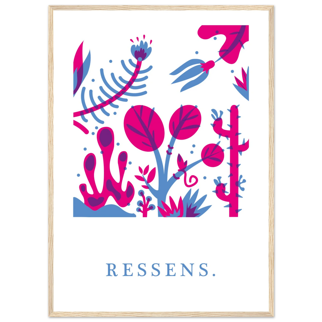 Ressens, papier poché de Julie Parmentier encadré – visuel 4