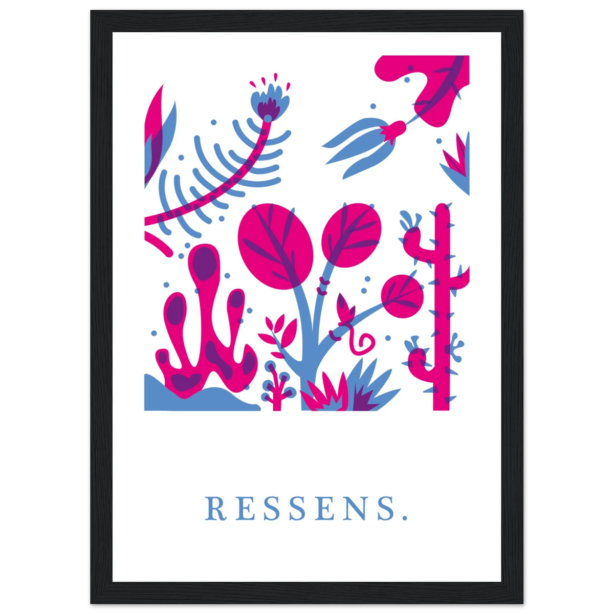 Ressens, papier poché de Julie Parmentier encadré – visuel 5