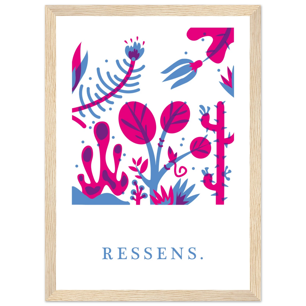Ressens, papier poché de Julie Parmentier encadré – visuel 6