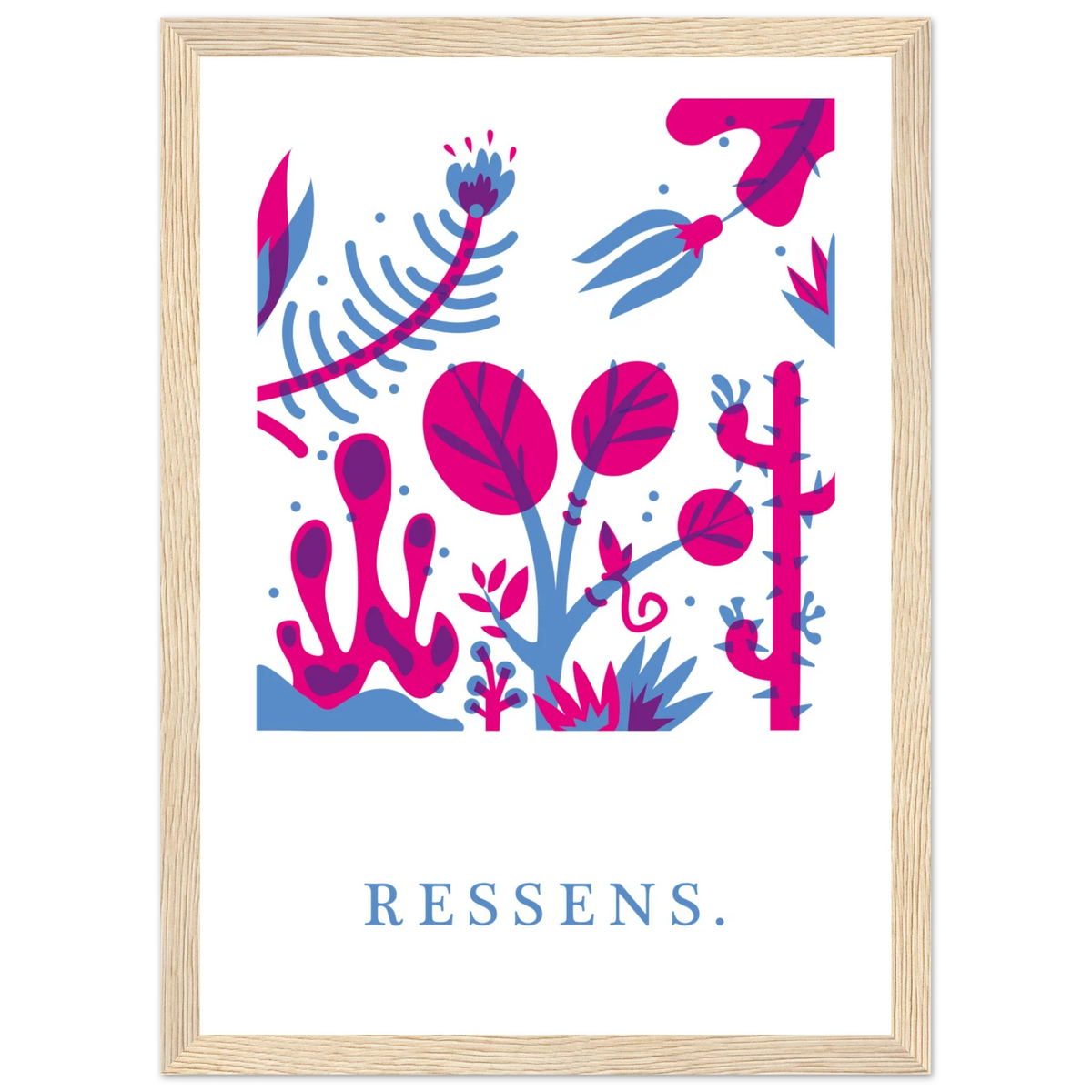 Ressens, papier poché de Julie Parmentier encadré – visuel 6