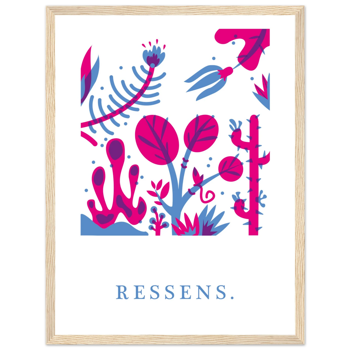 Ressens, papier poché de Julie Parmentier encadré – visuel 7