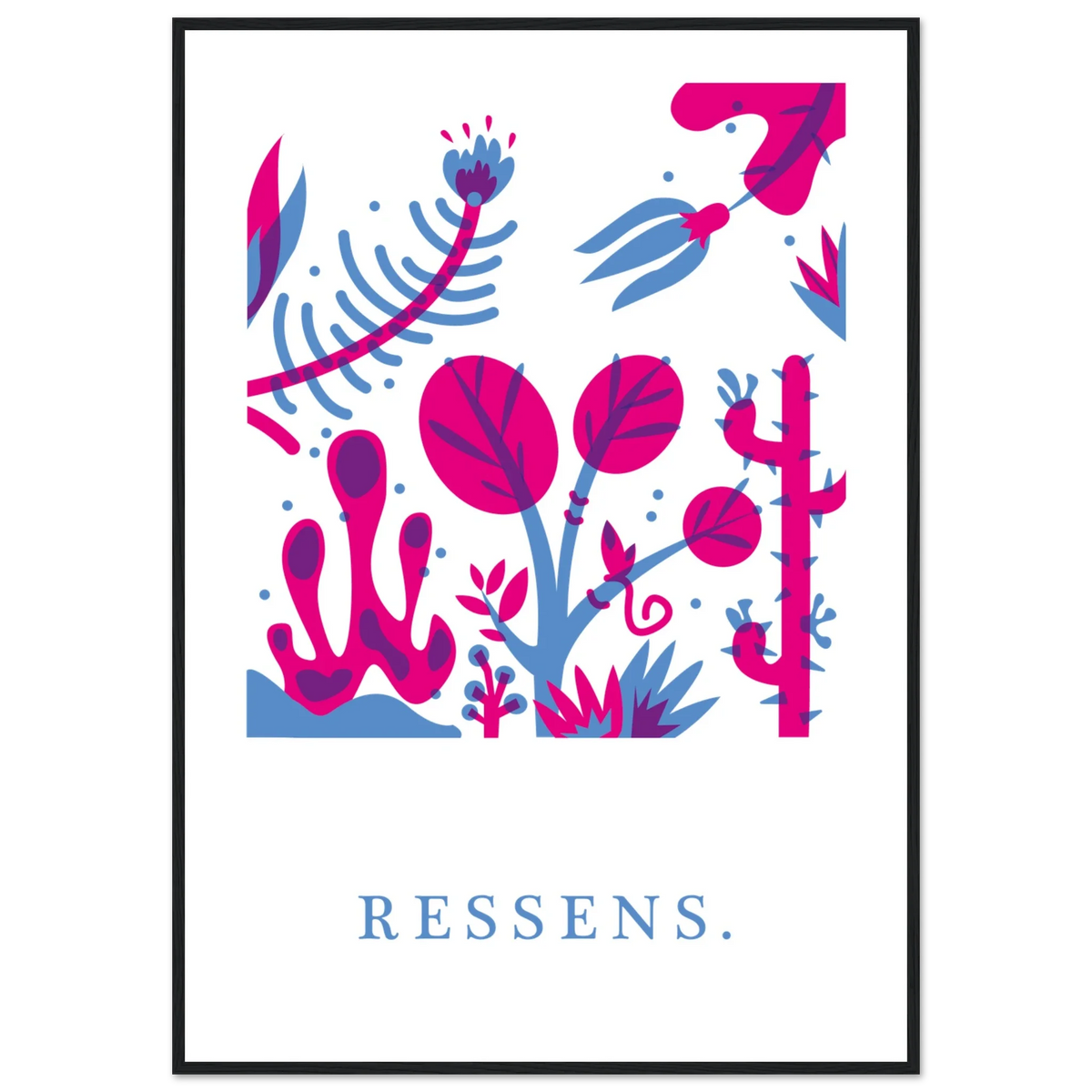 Ressens, papier poché de Julie Parmentier encadré – visuel 8