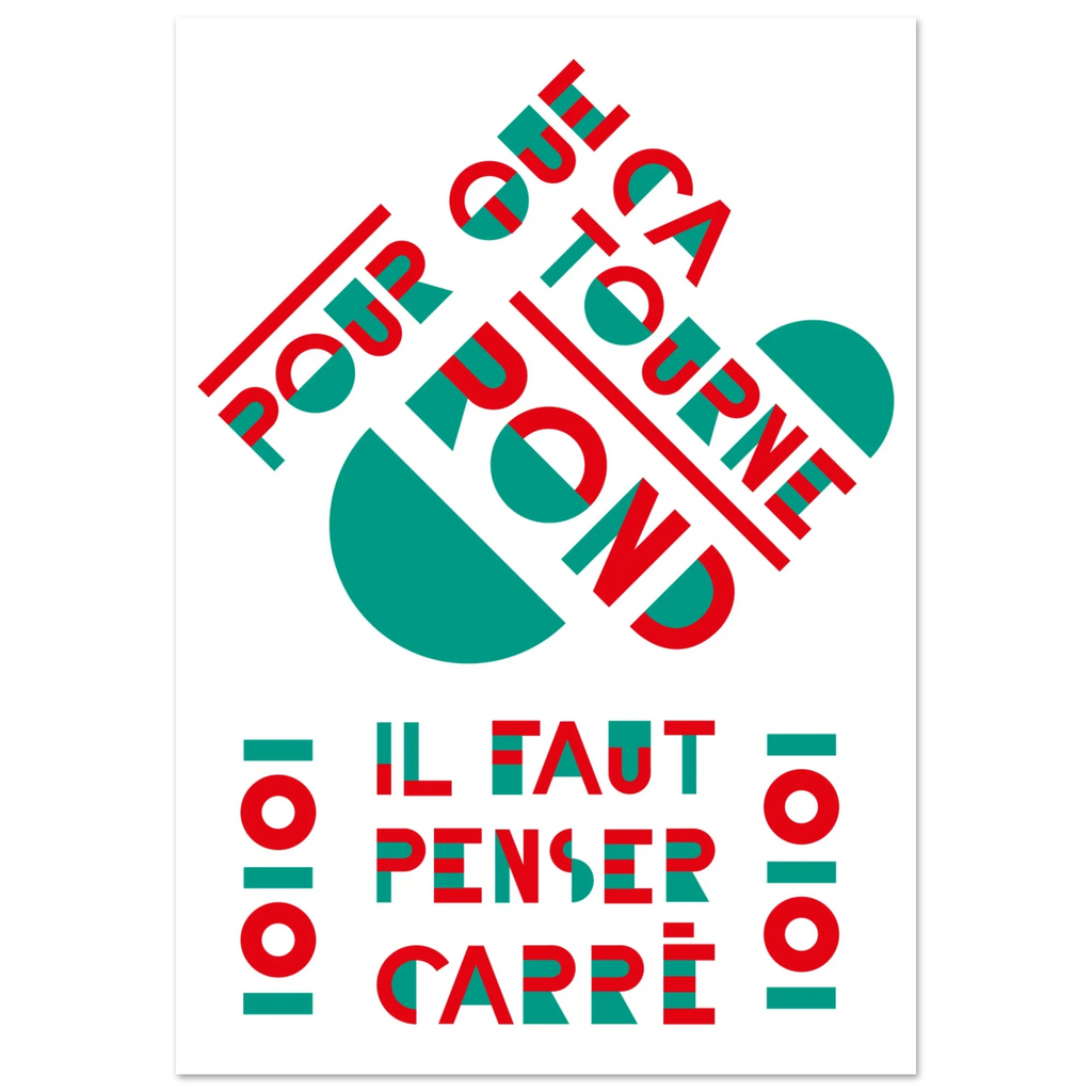 Rond / carré, papier poché de Julie Parmentier – visuel 2