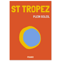 Affiche Saint Tropez Plein Soleil, décoration murale voyage – visuel 3