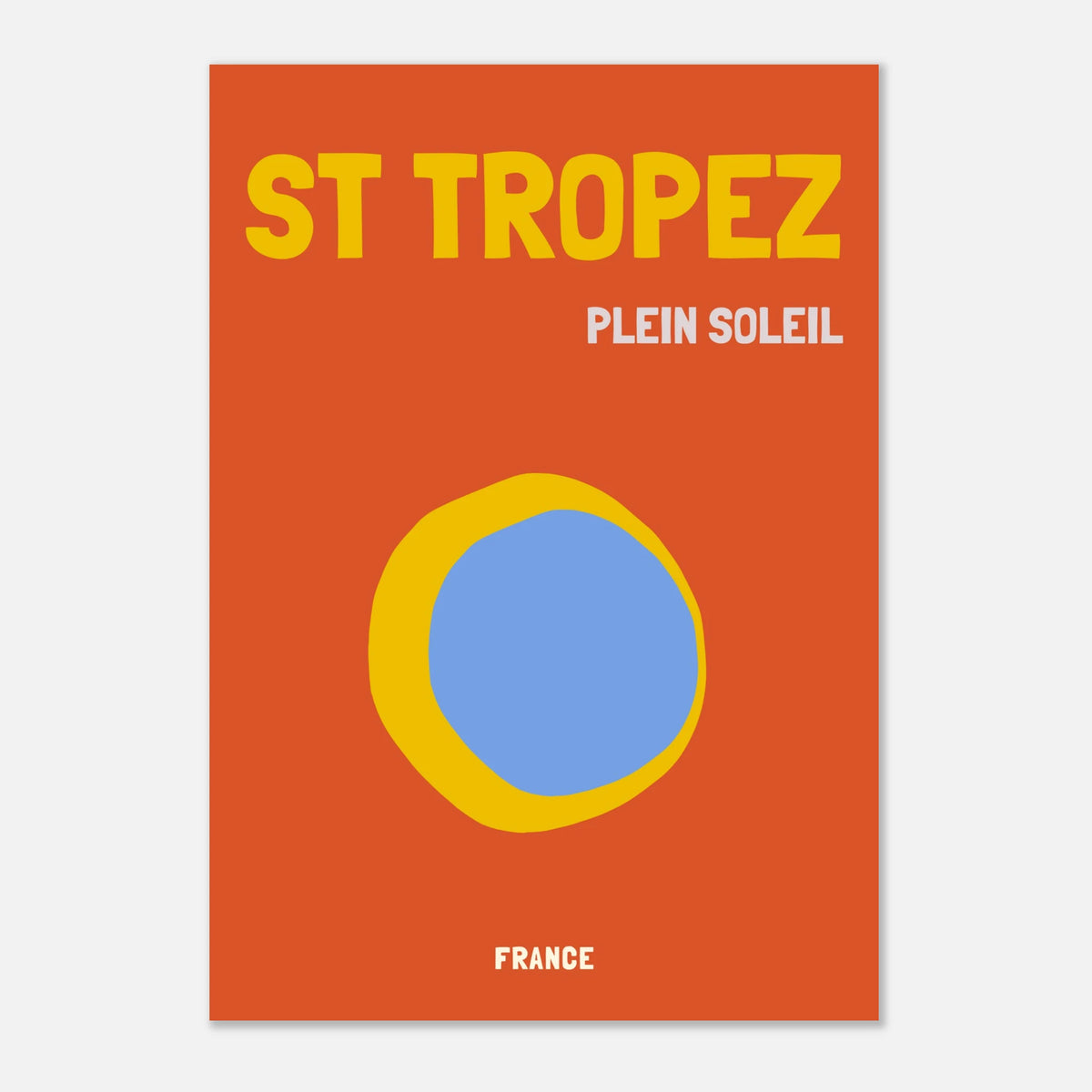 Affiche Saint Tropez Plein Soleil, décoration murale voyage – visuel 6