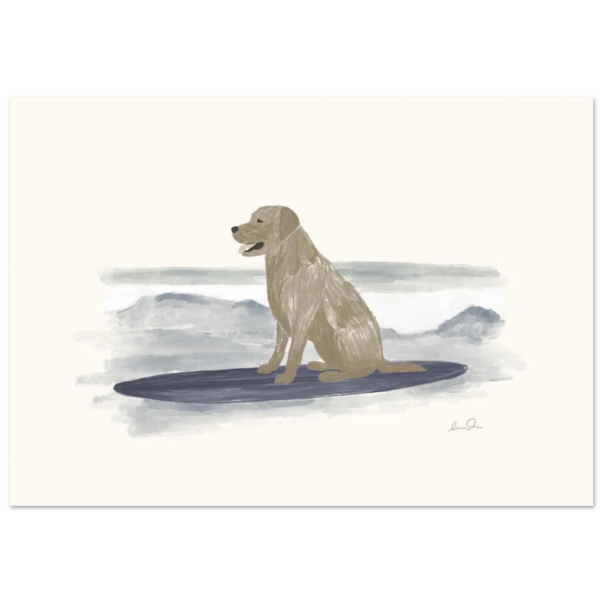 Surfing dog, affiche illustrée d'Émilie J. Ouellet – visuel 5