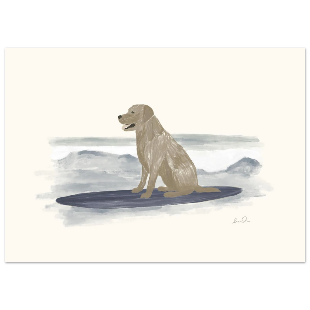 Surfing dog, affiche illustrée d'Émilie J. Ouellet – visuel 6