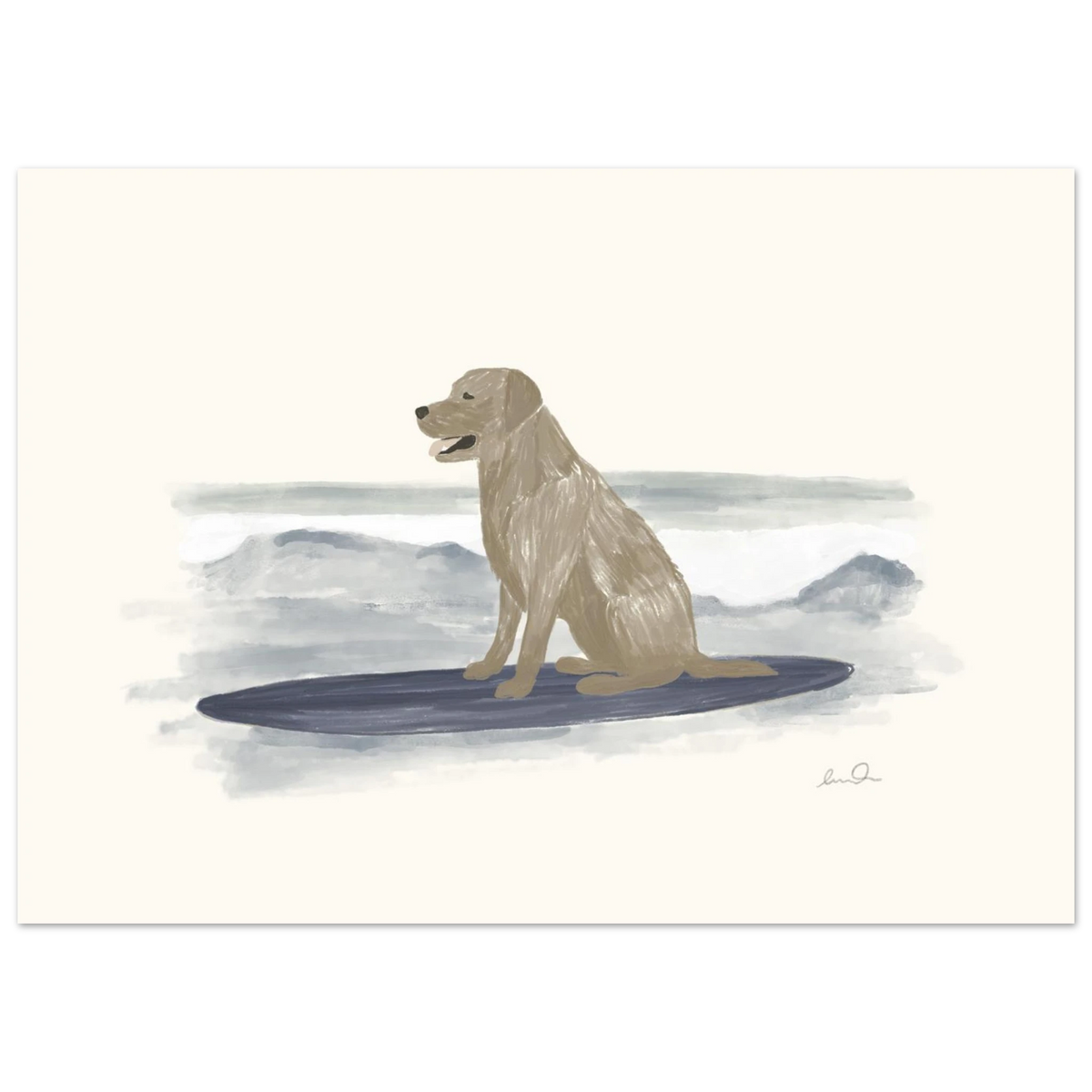 Surfing dog, affiche illustrée d'Émilie J. Ouellet – visuel 6