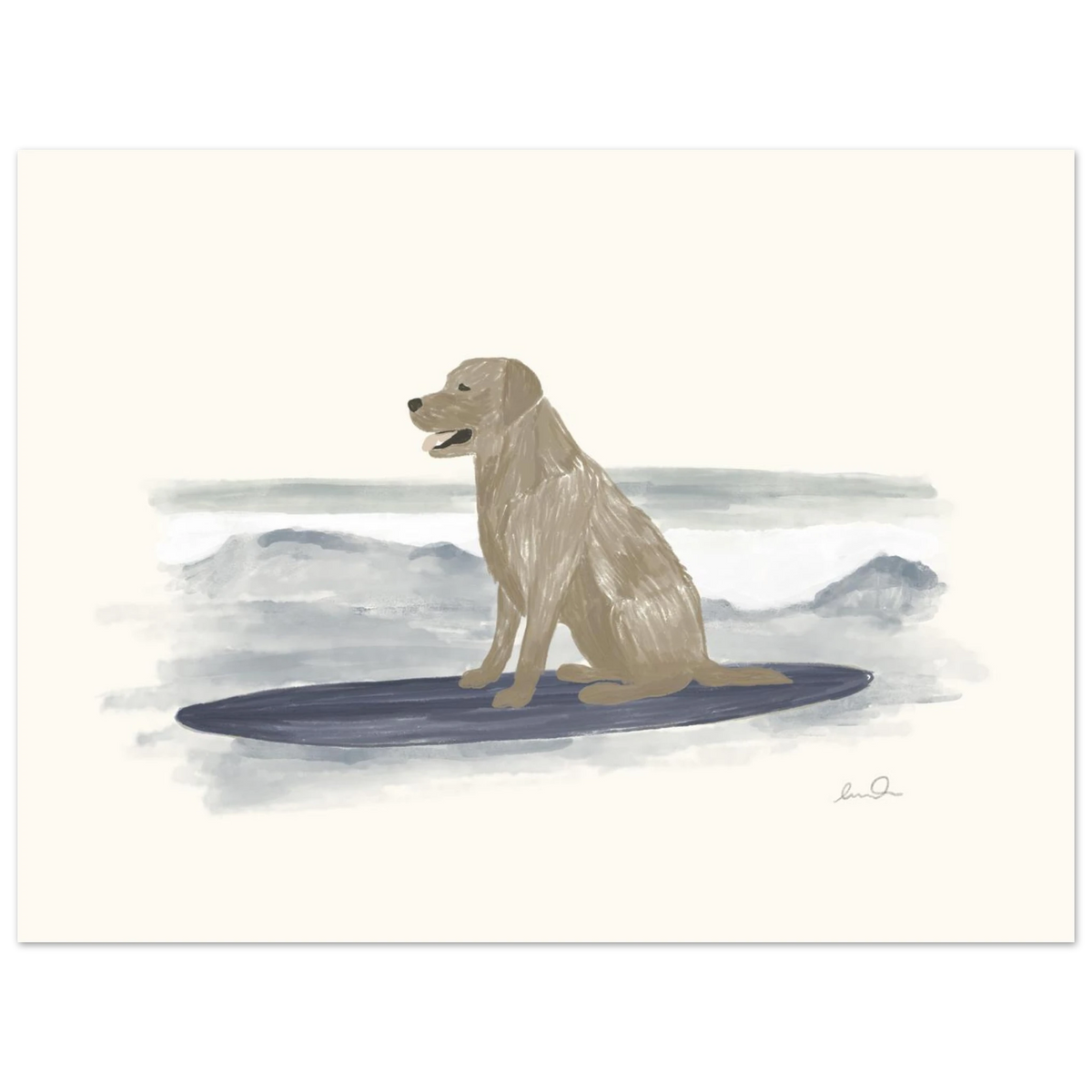 Surfing dog, affiche illustrée d'Émilie J. Ouellet – visuel 7