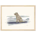 Surfing dog, affiche illustrée d'Émilie J. Ouellet encadrée – visuel 5