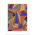The Face Patchwork N°1, affiche d'art contemporain aux couleurs vives par Aude de Riberolles