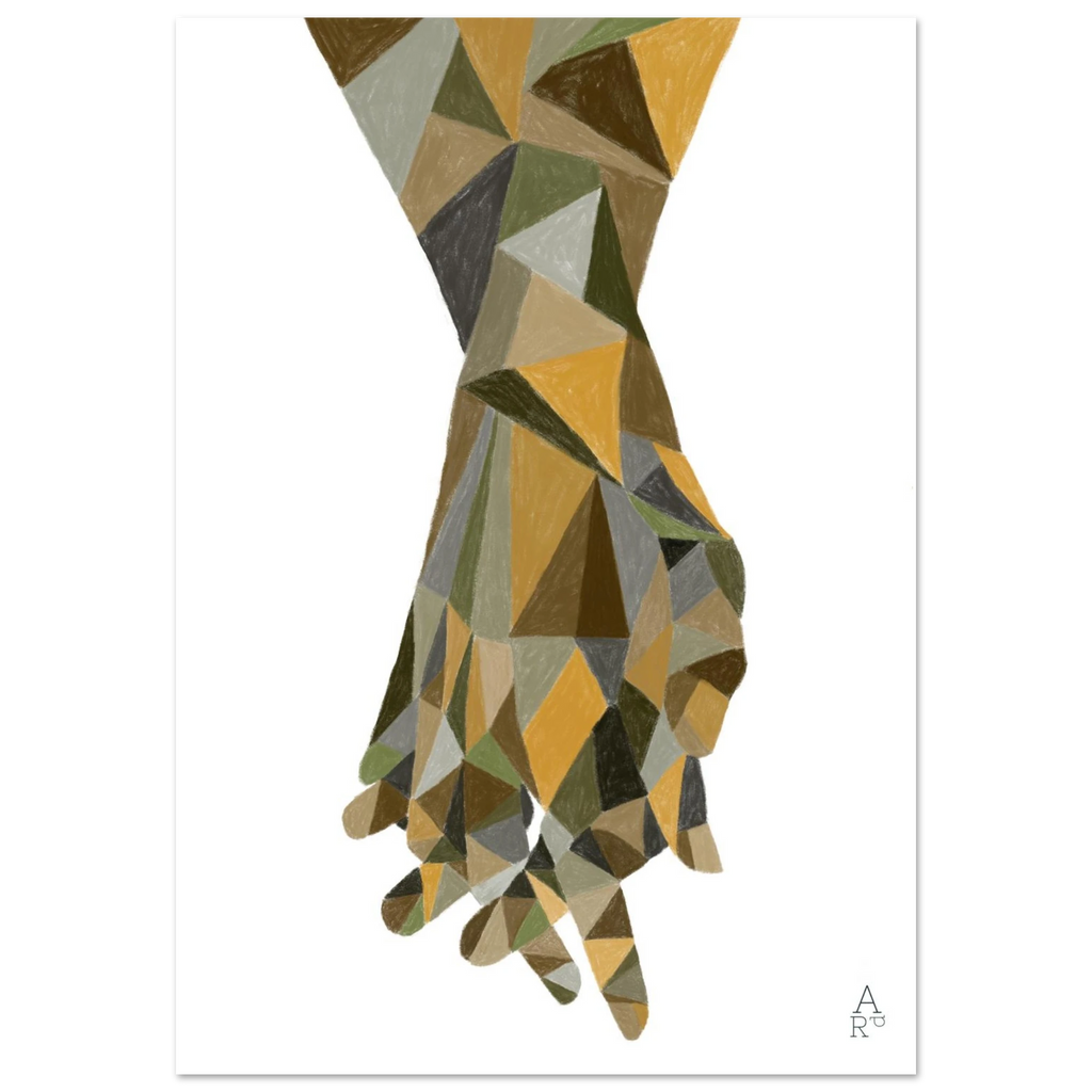 The Hands Patchwork N°2, affiche d'art géométrique – visuel 3, Aude de Riberolles