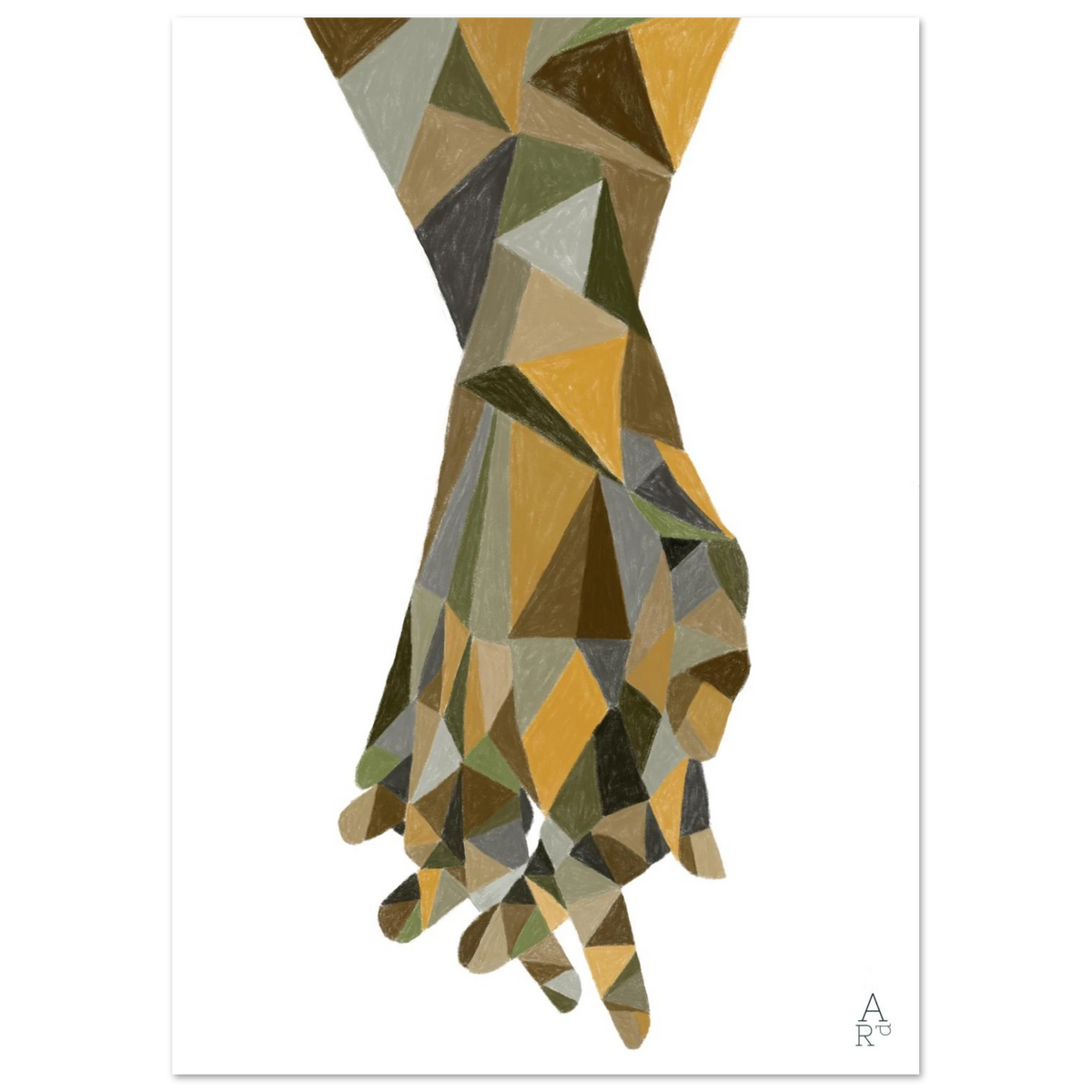 The Hands Patchwork N°2, affiche d'art géométrique – visuel 5, Aude de Riberolles