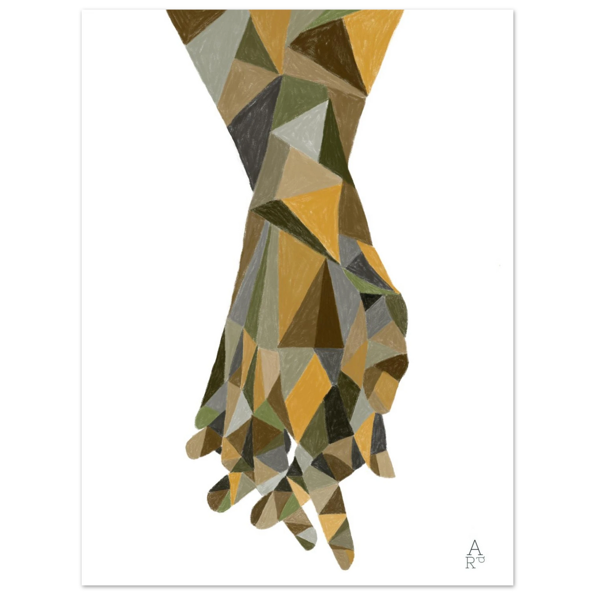 The Hands Patchwork N°2, affiche d'art géométrique – visuel 6, Aude de Riberolles