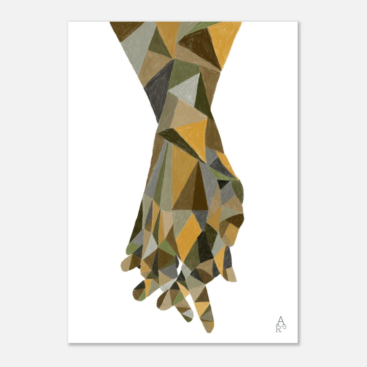 The Hands Patchwork N°2, affiche d'art géométrique – visuel 7, Aude de Riberolles