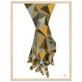 The Hands Patchwork N°2 encadrée – visuel 3, affiche d'Aude de Riberolles