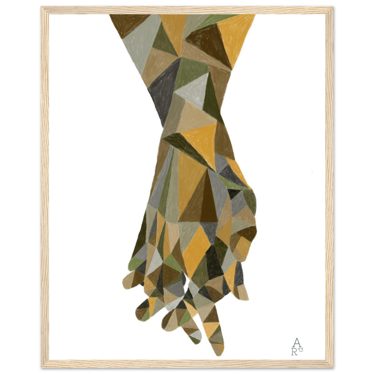The Hands Patchwork N°2 encadrée – visuel 5, affiche d'Aude de Riberolles