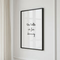 Affiche typographique « The table is for dancing », ADR Gallery – visuel 4