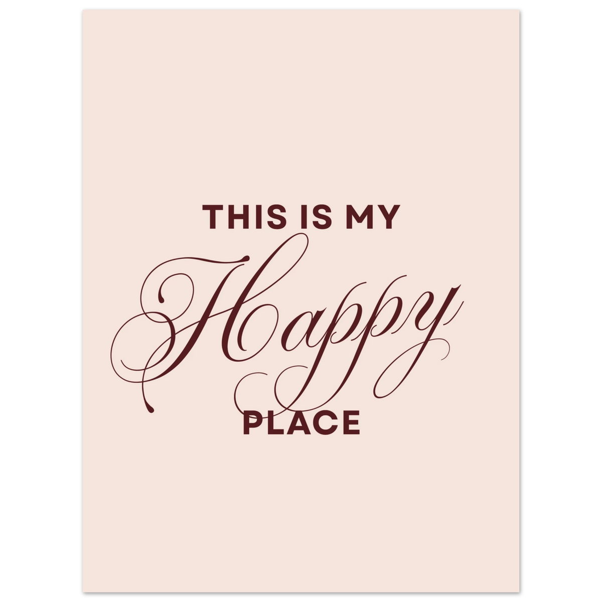 This Is My Happy Place dans un intérieur, affiche – ADR Gallery