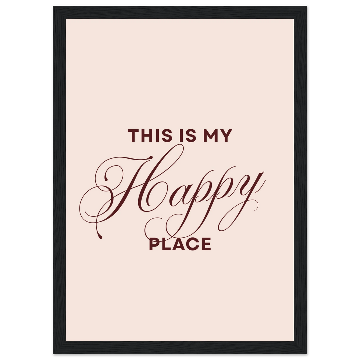 This Is My Happy Place, affiche encadrée sur papier mat premium – ADR Gallery