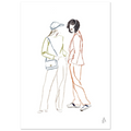Two girls in NY, affiche décorative signée Aude de Riberolles – ADR Gallery