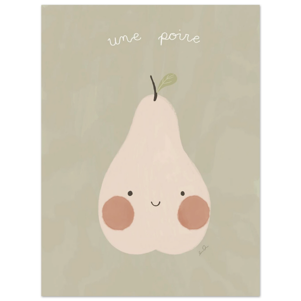 Une poire, affiche illustrée d'Émilie J. Ouellet – visuel 10