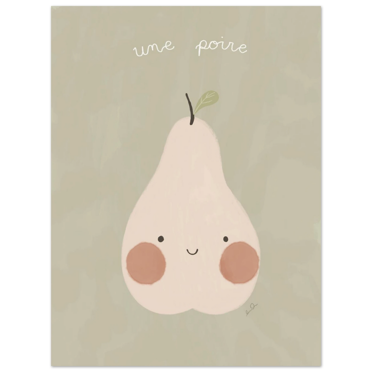 Une poire, affiche illustrée d'Émilie J. Ouellet – visuel 10