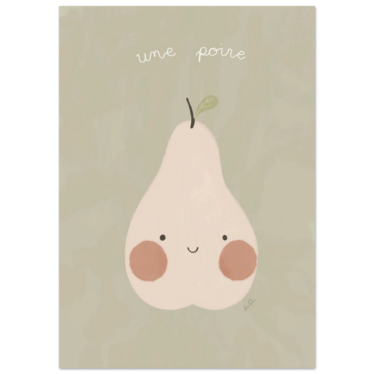 Une poire, affiche illustrée d'Émilie J. Ouellet – visuel 11