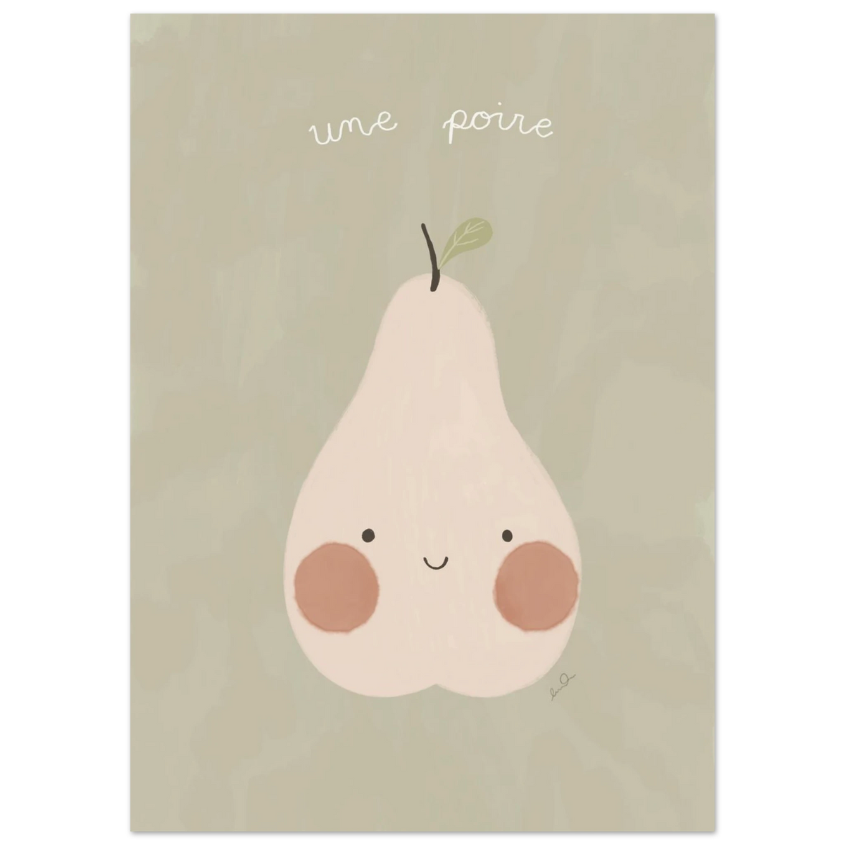 Une poire, affiche illustrée d'Émilie J. Ouellet – visuel 9