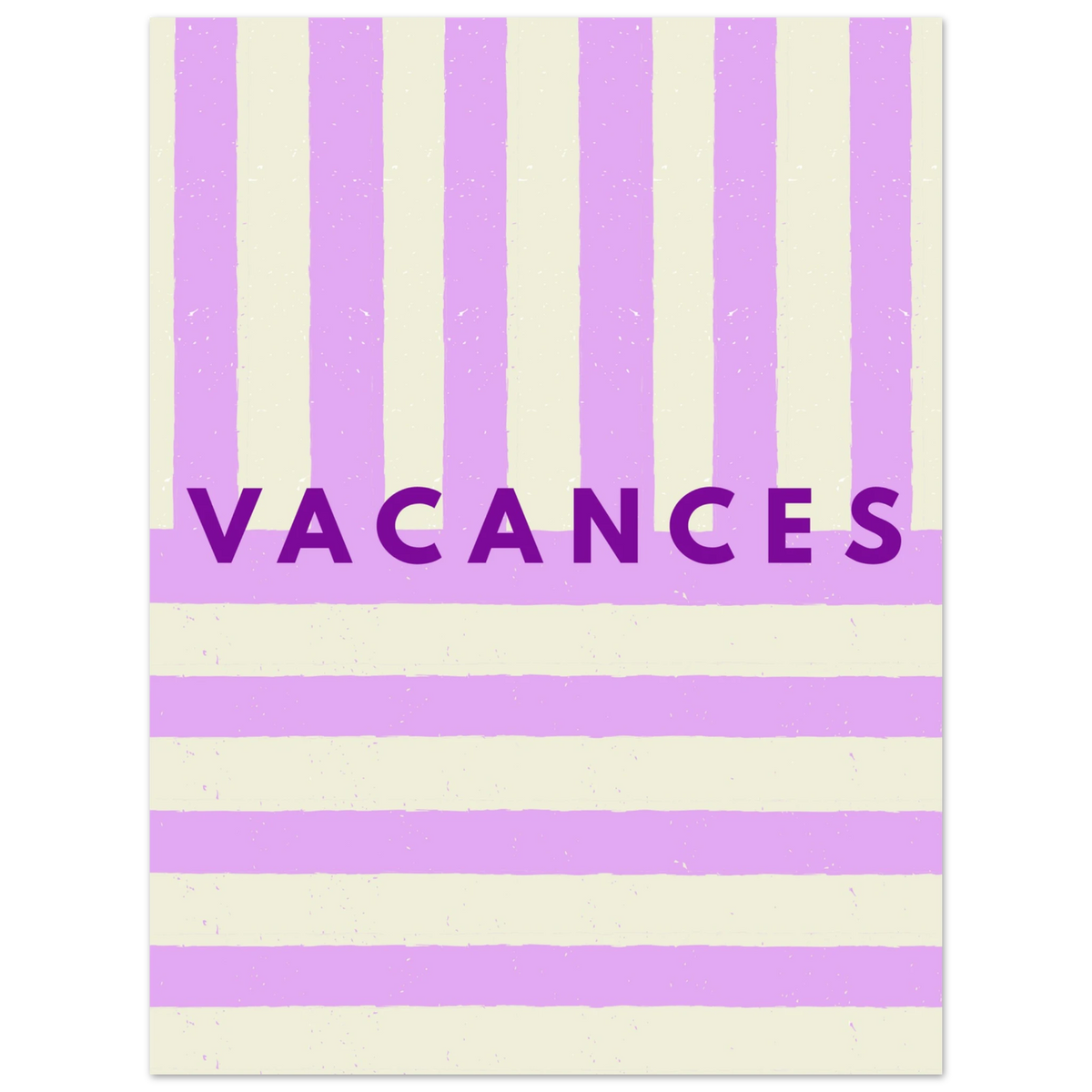 Affiche typographique « VACANCES », ADR Gallery – visuel 3