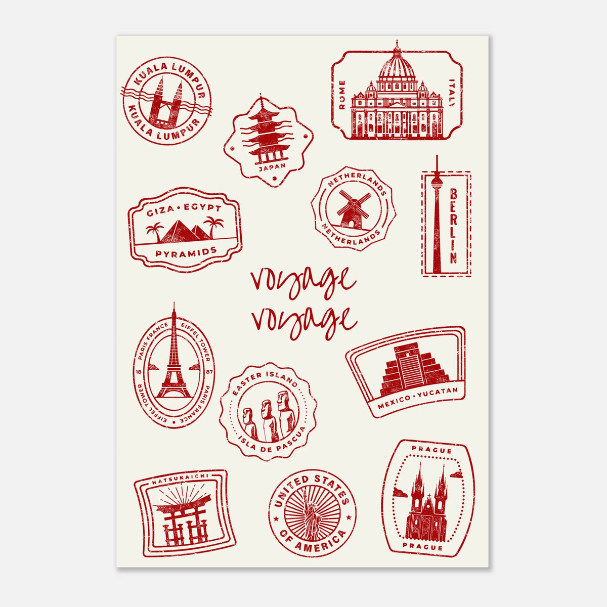 Affiche typographique « Voyage, voyage », ADR Gallery – visuel 5