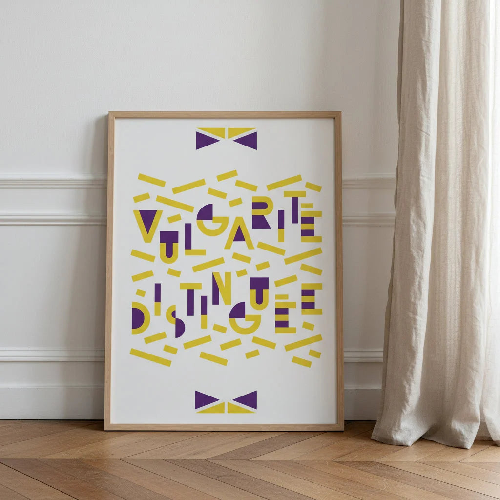 Vulgarité, illustration en papier poché par Julie Parmentier – affiche d’art